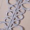 1 Yard 3.25 Inch Noreis Silver Venice Lace Circle Trim Floral